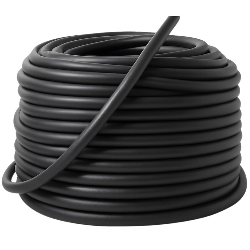 Miloo 3/8 Inch x 150 Feet Natural Rubber Rope - Solid Core Rubber Bungee Cord for Industrial and Home Use - Image 1